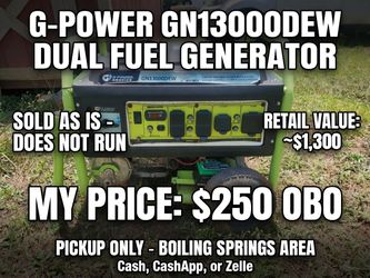 Dual fuel generator