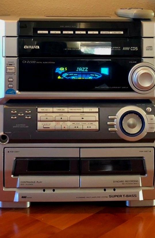 New! In Box Vintage Classic AIWA Stereo/ Surround System 