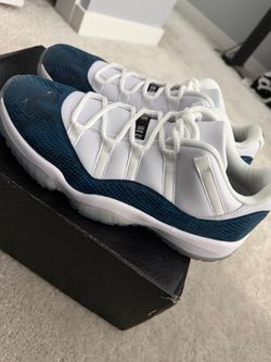 Air Jordan 11 Low Navy Snakeskin Sneakers
