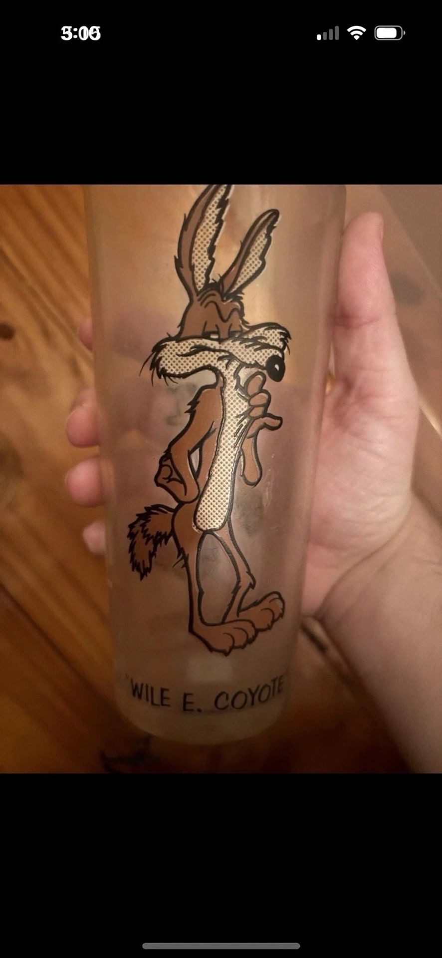 Wild E Coyote Glass Pepsi Cup