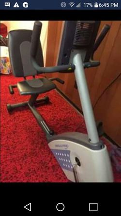 Exercise bike with fan