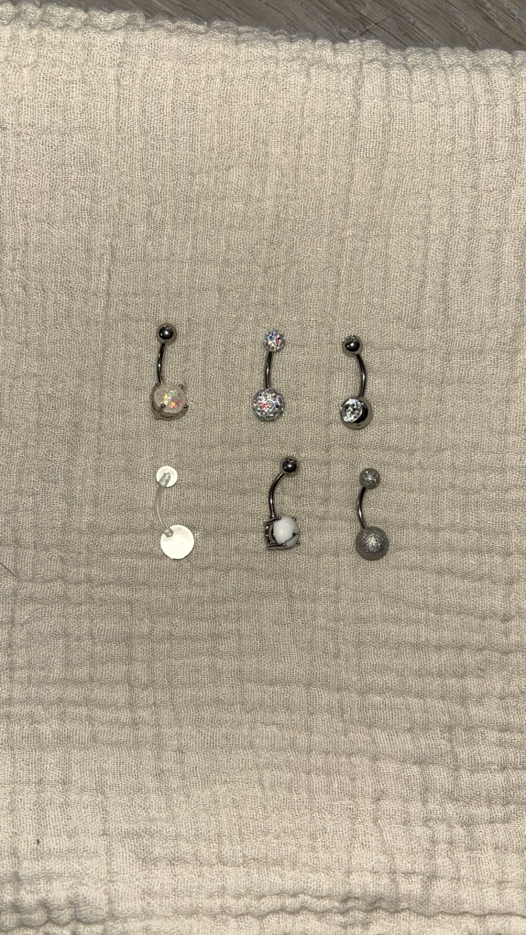 6 Brand New Belly Button Rings