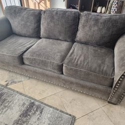 Two 6ft sofa's.  gray, about 1yr old.