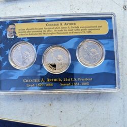 2007 Presidential Dollar Plated Coins And More