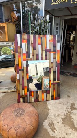 Designers metal mirror
