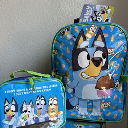 Bluey Backpack Set New