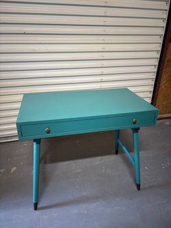 Turquoise desk