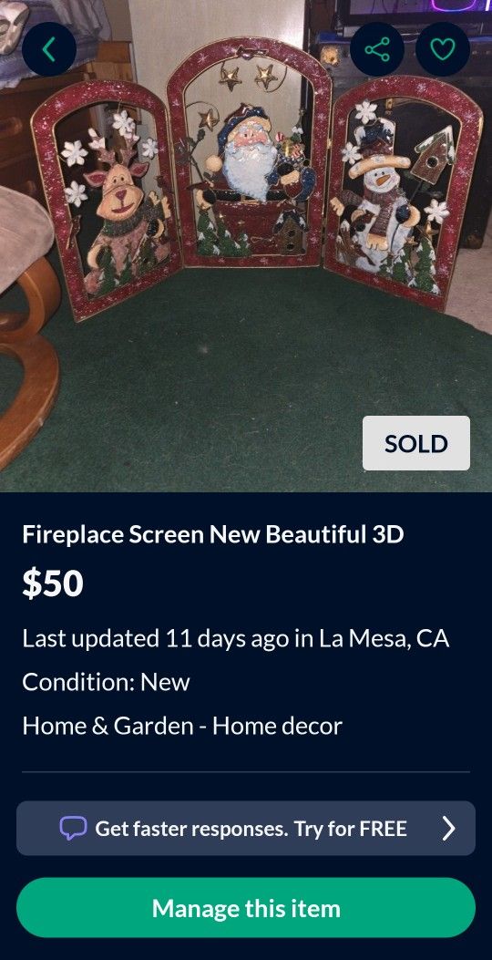 Fireplace Screen New Beautiful 3D