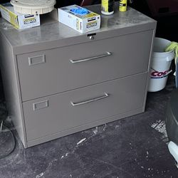 Two drawer file cabinet