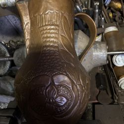 Heavy Copper Pitcher