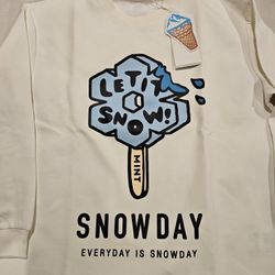 Snowday Crewneck Shirt Size Small
