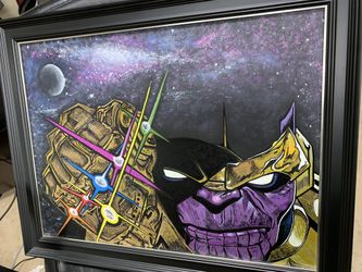 Framed Thanos Painting