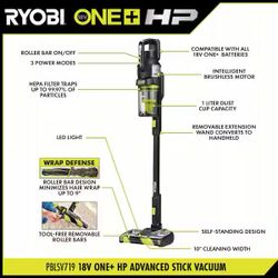 ONE+ HP 18V Cordless Advanced WHISPER Series Stick Vacuum Kit with 4.0 Ah Battery and Charger