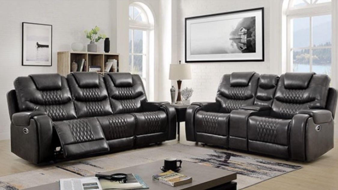 New Power Recliner Couch And Loveseat Only $50 Down Payment