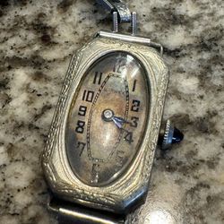 Vintage Art Deco Warwick Watch Hinged Case