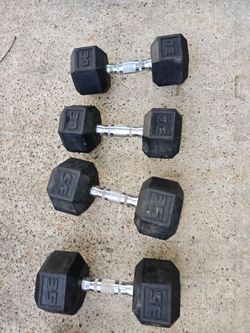 Dumbbells 50s 35s 40s