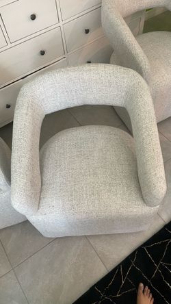 4 Fabric chairs