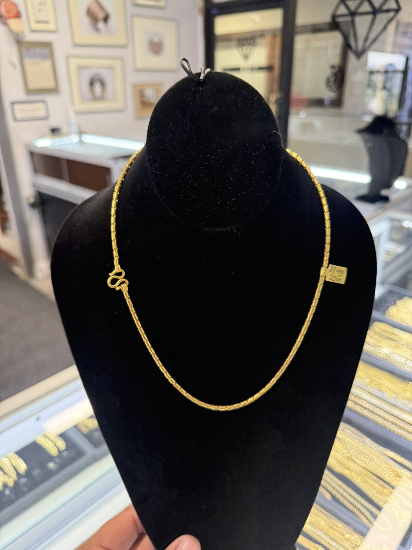 24k bhat chain 37g 20 inches 3.5mm