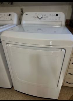LG White Front-Load Electric Dryer