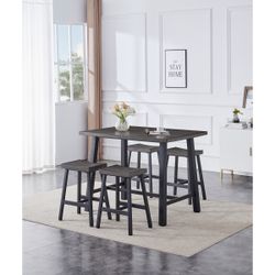 5 PC COUNTER HEIGHT DINING SET