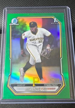 2026 Bowman Chrome Alexander Pio 1st Bowman True Green Refractor #/99 #BCP-225