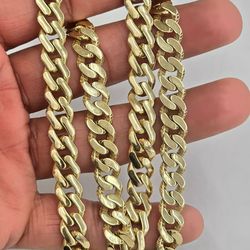 10kt Real Gold Monaco Style  Chain 9.2 mm 20 inches