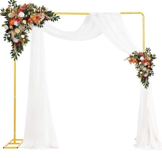 New Square Backdrop Stand, 6.5ft Wedding Arch Rectangle Backdrop Stand