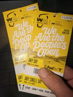 WM Open General Admission February 10th Or 11th Friday Or Saturday 