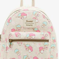 Loungefly Sanrio Little Twin Stars Mini Backpack Kiki And Lala Characters Bag
