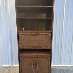 Faux Bamboo Brown Bookcase