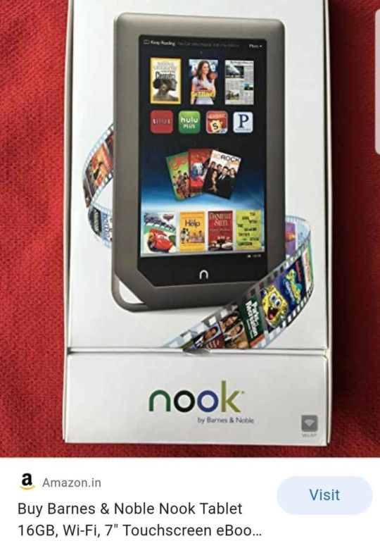 Barnes And Noble Nook E- Reader