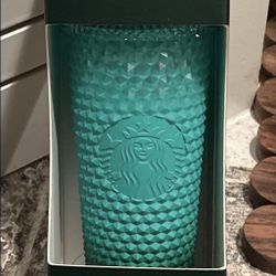 Starbucks Gradient Bling Miniature Green Hombre Ornament/keychain NEW