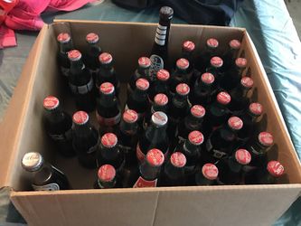 Coke bottle collection from early 90s