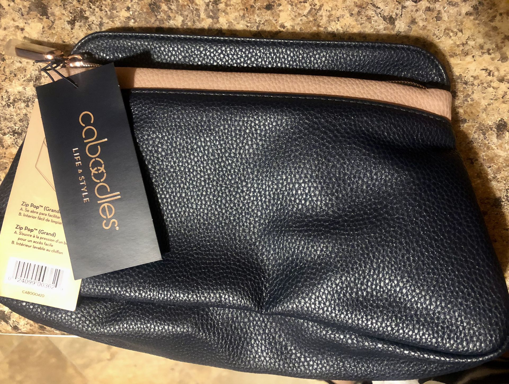 NEW - Caboodles Life & Style Zip Pop Large Makeup Bag