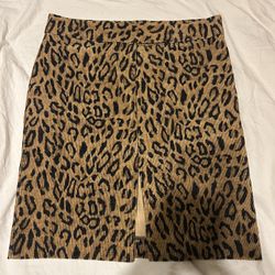 Bebé Leopard Print Skirt 