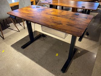 Brown Rustic Electric Adjustable Standing Desk