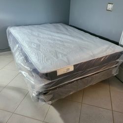 NEW FULL-SIZE MATTRESS AND BOX SPRING