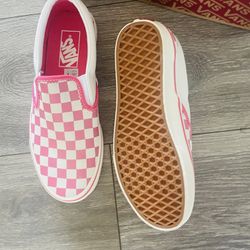 New vans pink checker shoes. 