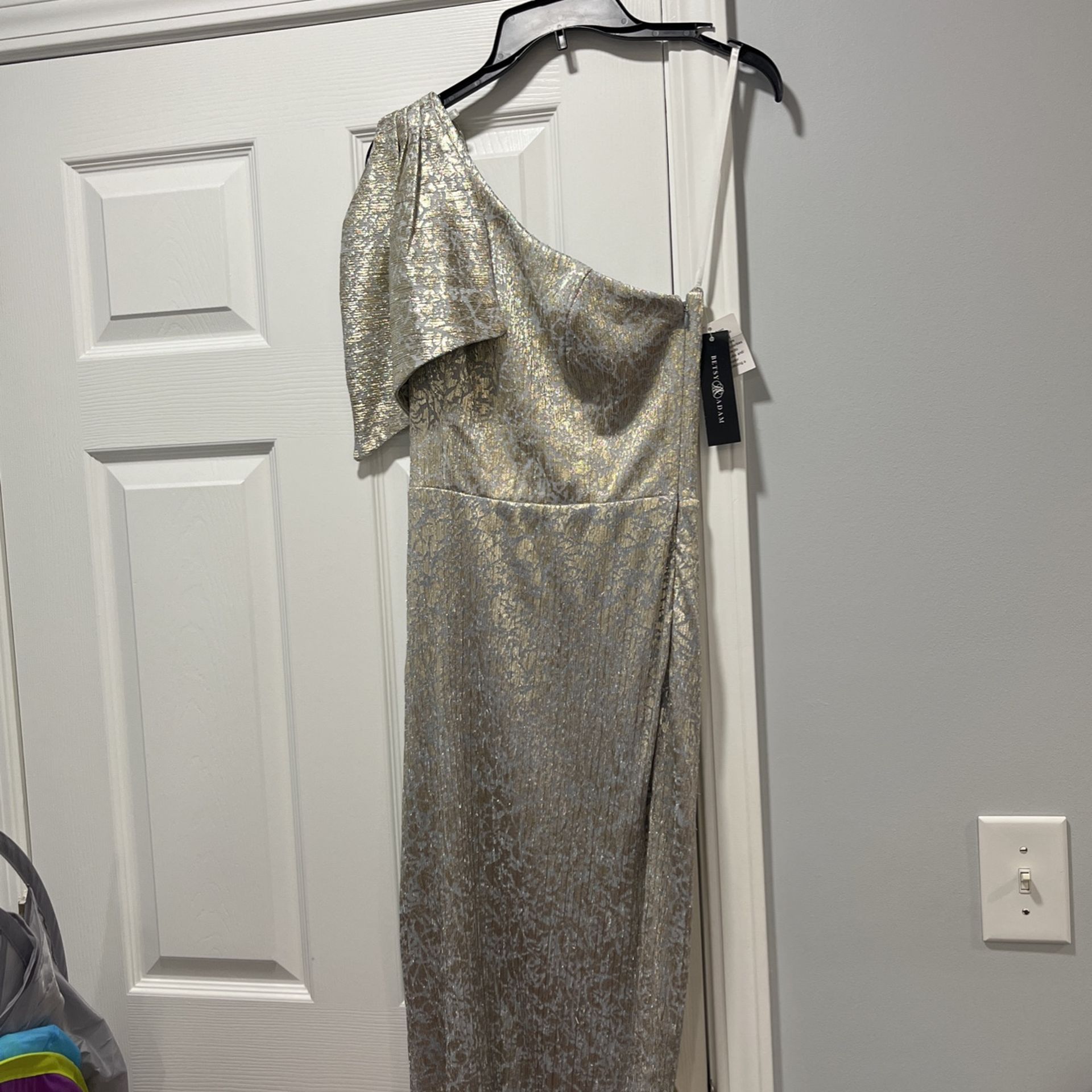 silver cocktail dress