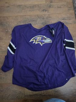Women's Baltimore Ravens Fanatics Purple Redzone 3/4-Sleeve T-Shirt - Size 2X