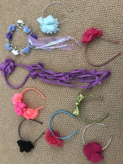 Girls Lot of Headbands Most Never Used