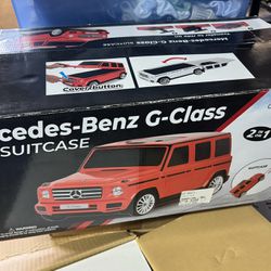 Mercedez Benz G-Class Kids Suitcase - White