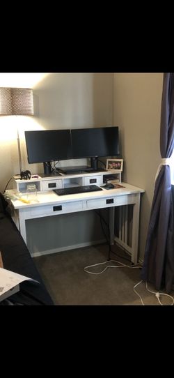 White desk