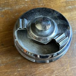 Mid Century Chrome Table Ashtray 