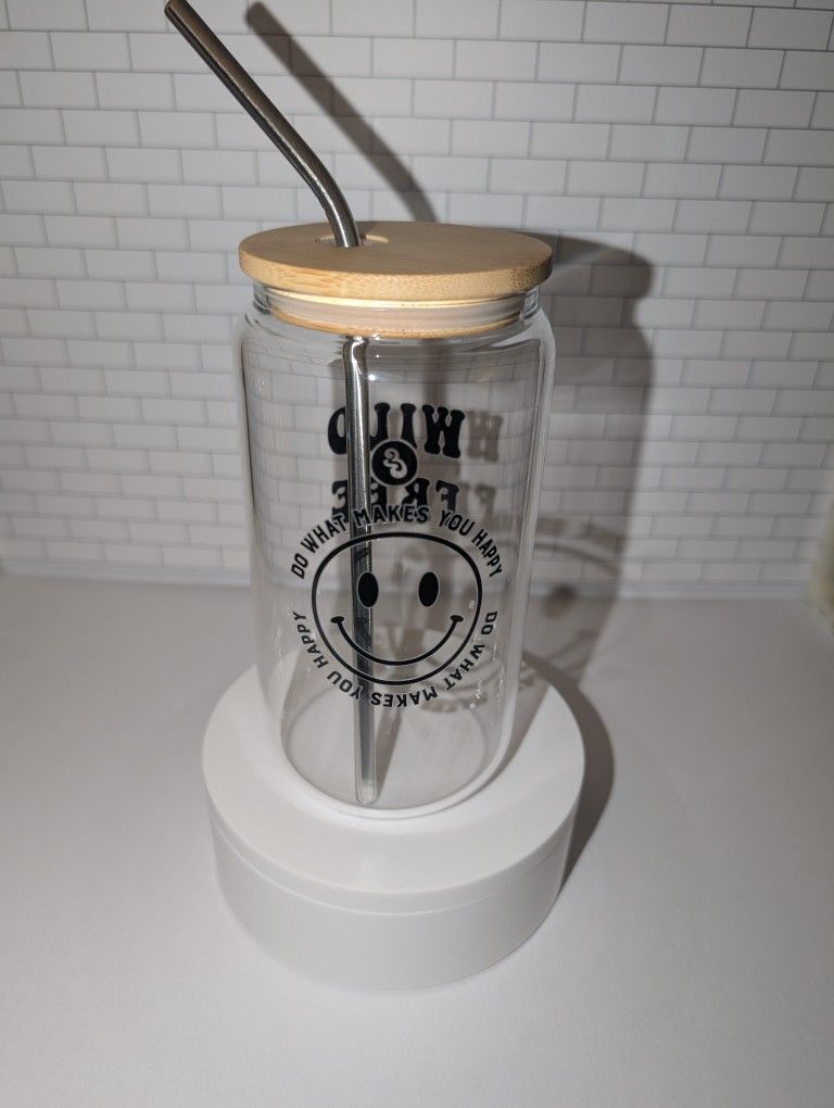 16oz Glass Coffee Cup