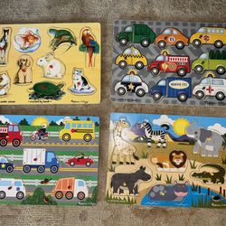 Wooden Puzzles And Holder 
