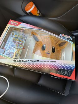 Pokemon Prismatic Evolutions Accessory Pouch Collection Box