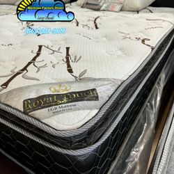 Queen Royal Touch Memory Foam Pillowtop Bamboo Mattress  
