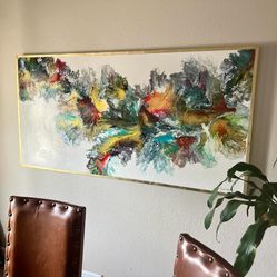 “JOY” 6x3 Feet - Custom Size & Color Hand Painted Original Artwork