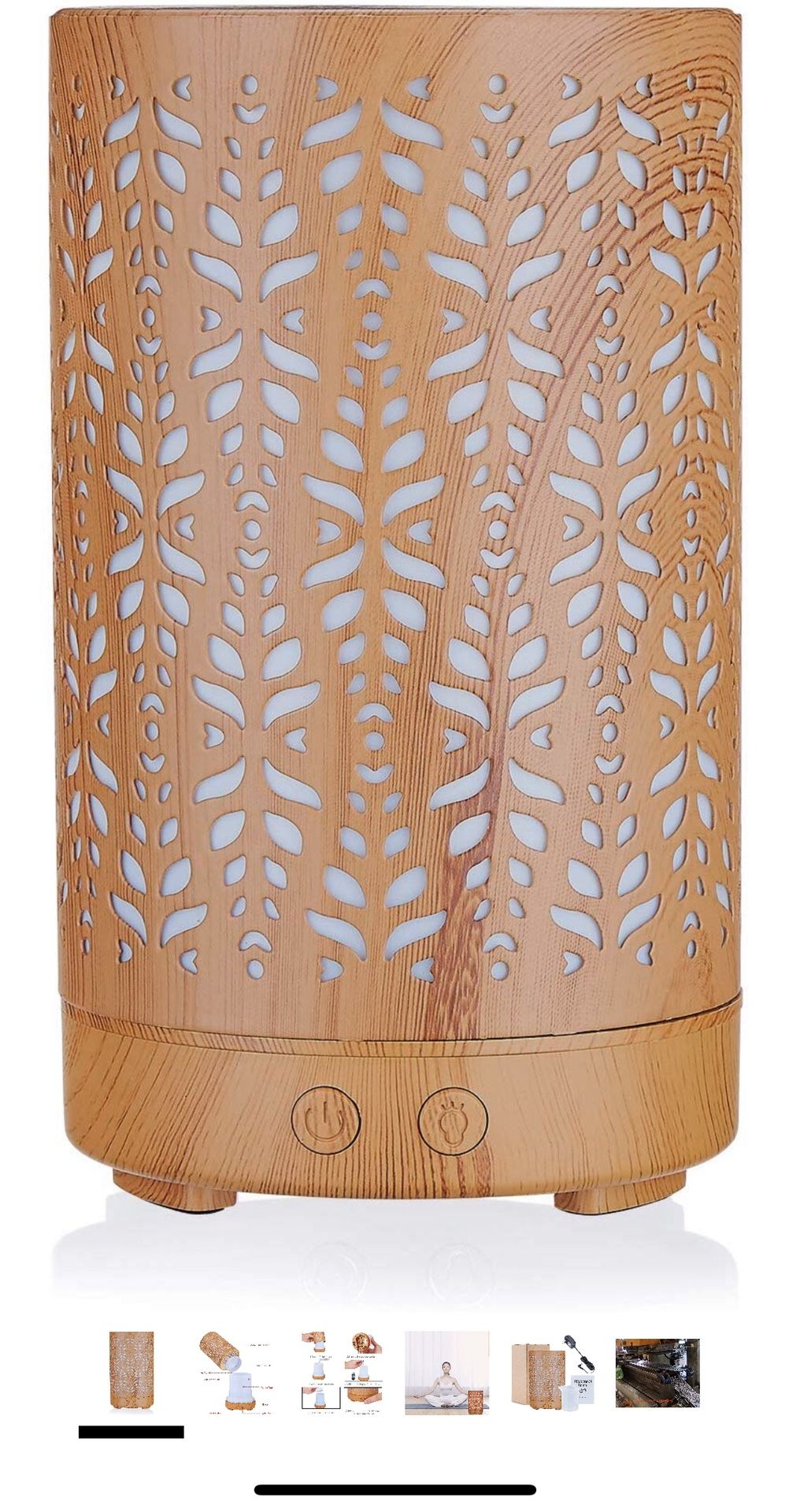 Wood Grain Aromatherapy Essential Oil Diffuser,Humidifier,